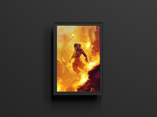 Hanuman Ji Framed Poster